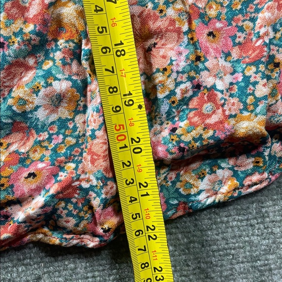 Maurices Floral Tank in Coral Pink and Teal - Picture 3 of 5